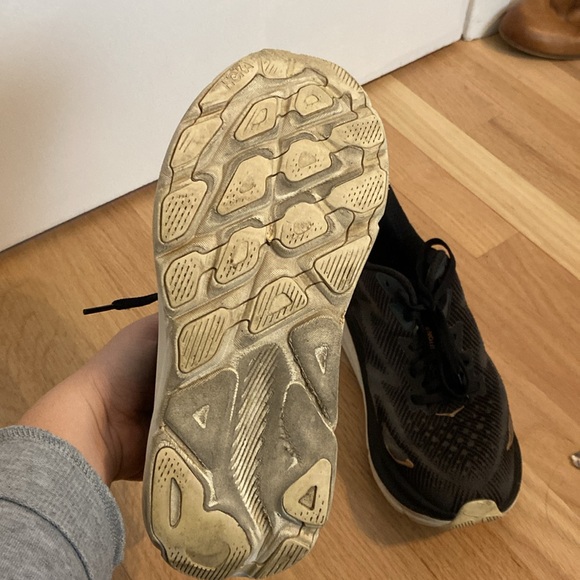 Hoka Black and Gold Athletic Shoes - Picture 3 of 3